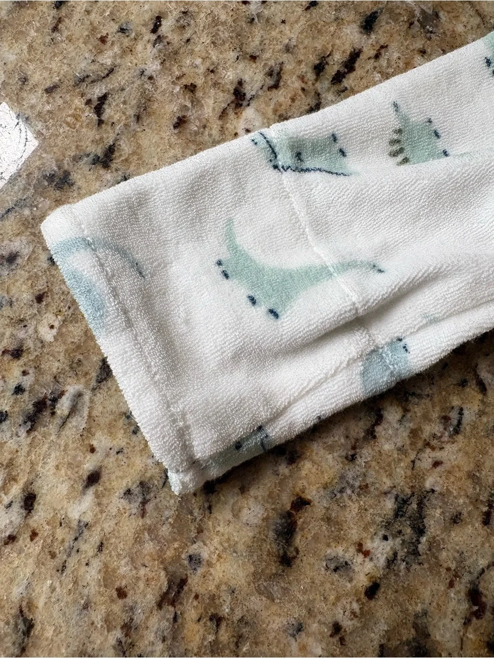 Carter's Dino Cream Hooded Baby Robe- 0-9 Months